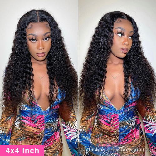Wholesale perruque lace wigs virgin human hair,  lace front human hair virgin wigs, deep wave HD 13x6 lace front human hair wigs